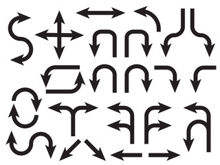 Arrows set illustrations. Arrow vector collection. Arrow. Cursor. Modern simple arrows. Vector illustration, symbol and icon