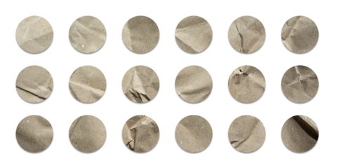 circle paper sticker set or empty sale tag	