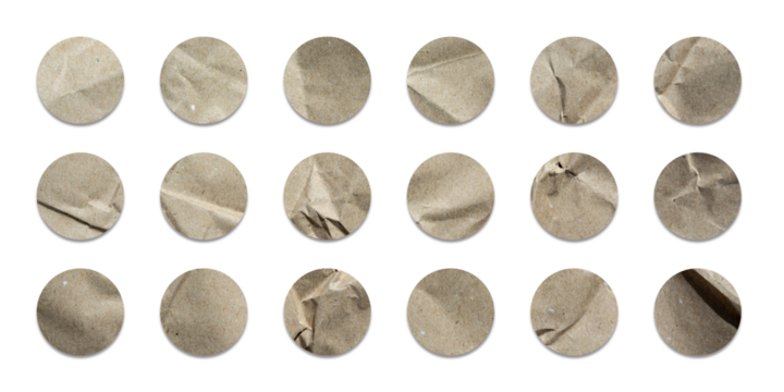 circle paper sticker set or empty sale tag	