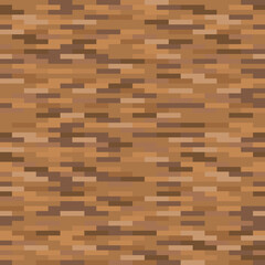 Brown geometric seamless pattern. Abstract mosaic texture. Brick wall background. Fabric endless print - 754935798