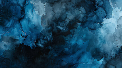 Black and Sapphire watercolor texture