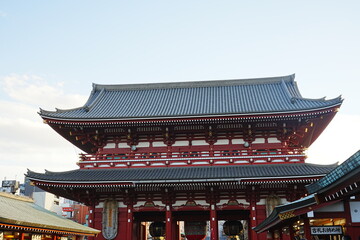 Sensoji or Asakusa Kannon Temple in Asakusa, Tokyo, Japan - 日本 東京 浅草 浅草寺 宝蔵門