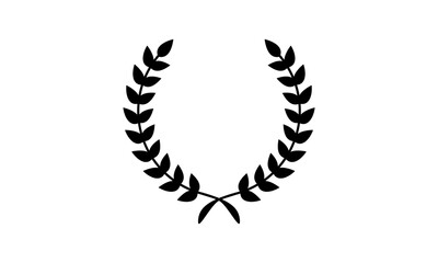 Vektor Stok Anniversary Laurel Wheat Wreath Logo