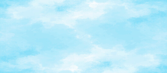 Blue sky with cloud .Beautiful blue sky with white clouds .bright cloud cover in the sun calm clear winter air background .gradient light white background.	