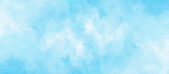 Blue sky with cloud .Beautiful blue sky with white clouds .bright cloud cover in the sun calm clear winter air background .gradient light white background.	