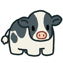 正面を見るホルスタイン