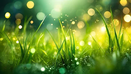 Deurstickers grass background © Frantisek