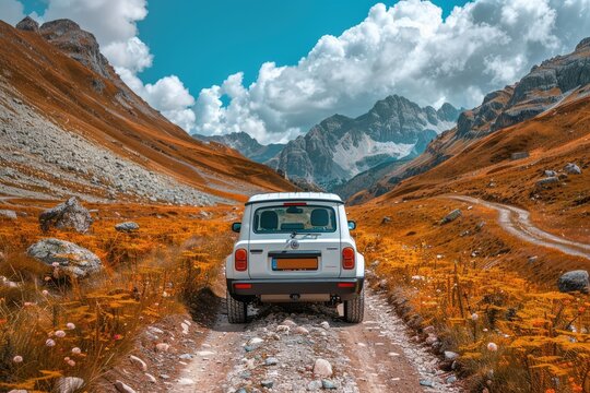 Aesthetic Road Trip Background Wallpaper