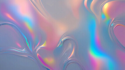 Oil fluid background with holographic colors - obrazy, fototapety, plakaty
