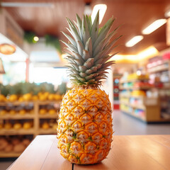 Pineapple on the market