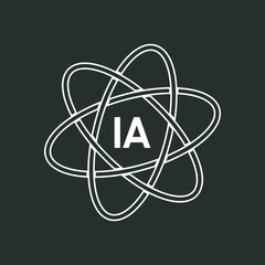 IA letter logo design on white background. IA logo. IA creative initials letter Monogram logo icon concept. IA letter design