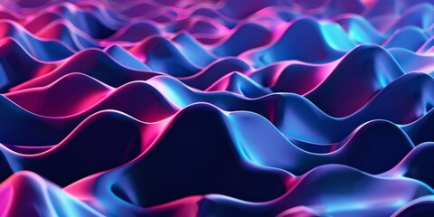 Obraz premium The image is a colorful, abstract representation of waves