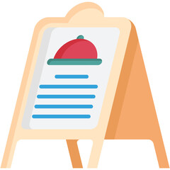 Fototapeta premium Menu Board Illustration