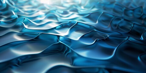 The image is of a body of water with a blue and white color scheme - obrazy, fototapety, plakaty