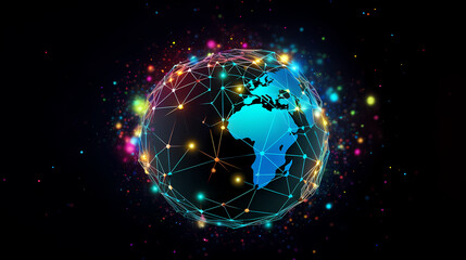 Obraz premium Global network connection concept
