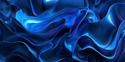 Obraz premium A blue and purple wave with a lot of detail