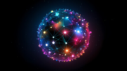 Obraz premium Global network connection concept