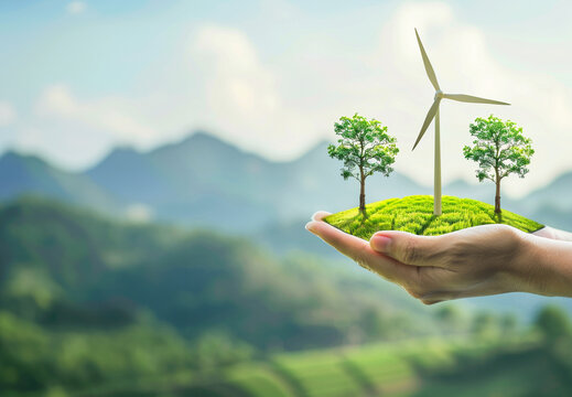 The essence of ESG captured commitment to green energy sustainable industry and robust corporate governance