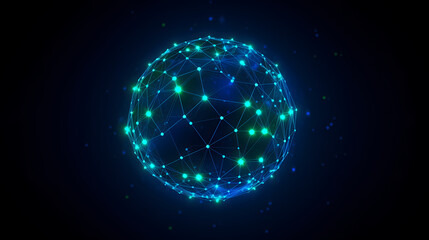 Obraz premium Global network connection concept