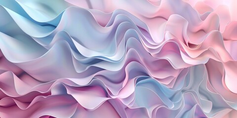 Obraz premium A colorful, flowing piece of fabric with a pink, blue, and purple hue