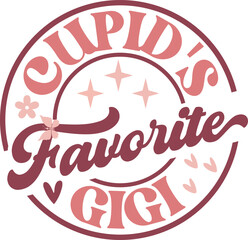 Valentine's Day Design Retro Wavy Groovy Svg Similar T-Shirt Design 
