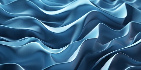 Obraz premium The image is a blue and white wave with a lot of detail