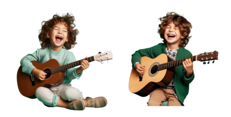Child with guitar