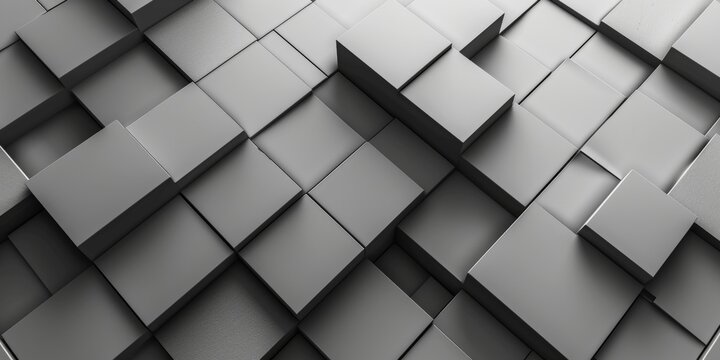 A black and white image of a gray and silver square - stock background.
