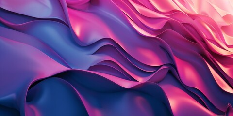 Fototapeta premium A purple and blue fabric with a wave pattern - stock background.