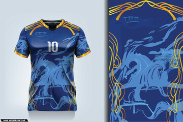 Sport jersey design fabric textile for sublimation