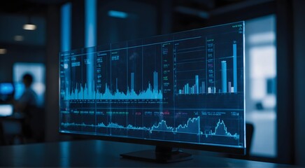 Trading digital market assessment view chart