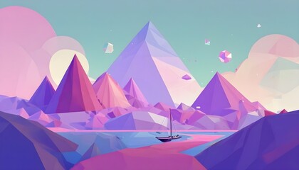 Lowpoly mountains