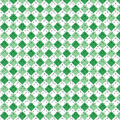 seamless green geometric pattern checkered