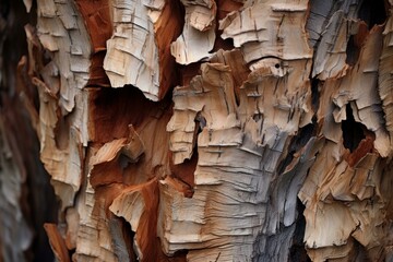 Fragrant Pieces tree bark. Wood broken plant. Generate Ai