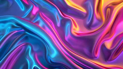 Obraz premium Radiant Holographic Effect, Transformative Texture for Covers, Fashion, and Backgrounds