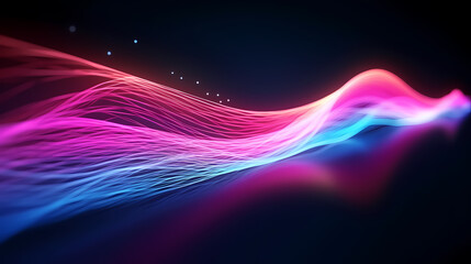 Obraz na płótnie Canvas Colorful abstract background representing fiber optics and communication over the internet concept