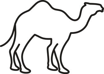 Fototapeta premium Modern Minimalist Camel Logo Design Flat Vector 