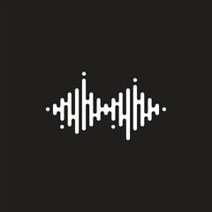 Sound wave. Multicolored audio equalizer. Audio digital signal. Voice sound wave. Motion sound wave. Music element for design audio player.