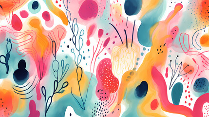 Fototapeta premium Seamless abstract repeating background