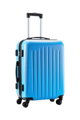 color suitcase isolated on white