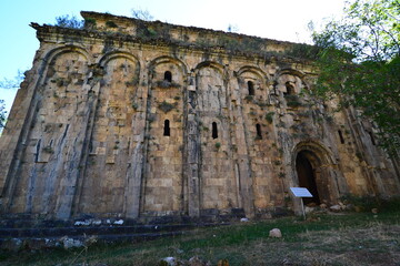 Fototapeta premium Otkhta Monastery and Church in Yusufeli, Artvin, Turkey, was built by the Georgian King in the 10th century.