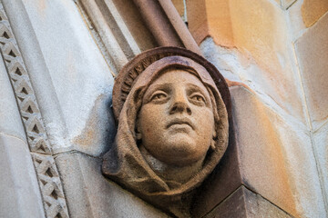 Elegant Stone Carving Details on Historical Architecture