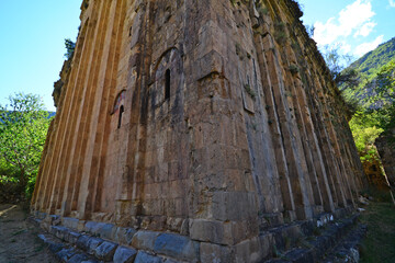 Otkhta Monastery and Church in Yusufeli, Artvin, Turkey, was built by the Georgian King in the 10th century.