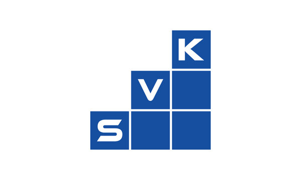 SVK initial letter financial logo design vector template. economics, growth, meter, range, profit, loan, graph, finance, benefits, economic, increase, arrow up, grade, grew up, topper, company, scale