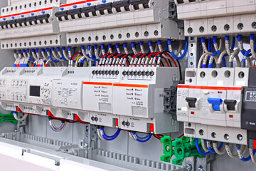 An electrical panel for the organization of electricity supply to the apartment.