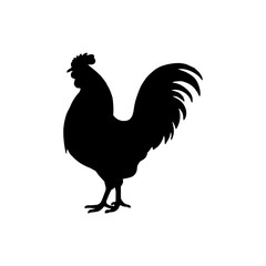 Silhouette of a animals side view isolated 