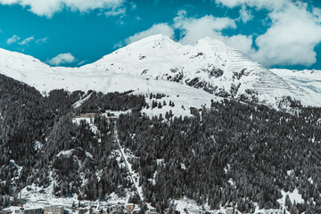 Obraz premium Davos Mouantas Switzerland