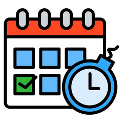 Deadline Icon Element For Design