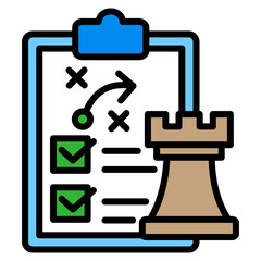 Strategy Icon Element For Design