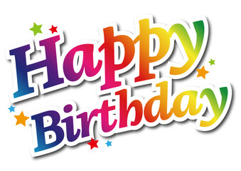 Happy Birthdayの文字